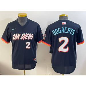 San Diego Padres 2 Bogaerts Navy 2026 City Connect Cool Base Youth Jersey San Diego Padres 2 Bogaerts Navy 2026 City Connect Cool Base Youth Jersey