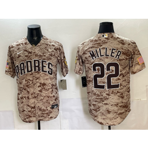 San Diego Padres 22 Miller Camo Cool Base Men Jersey San Diego Padres 22 Miller Camo Cool Base Men Jersey