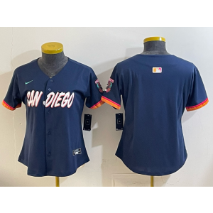 San Diego Padres Blank Navy 2026 City Connect Cool Base Women Jersey San Diego Padres Blank Navy 2026 City Connect Cool Base Women Jersey