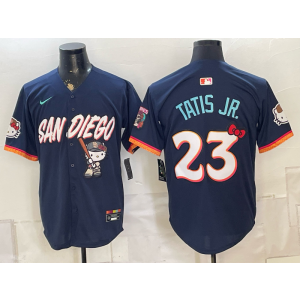 San Diego Padres x Hello Kitty 23 Fernando Tatis Jr. Navy Men Jersey