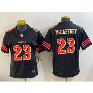 San Francisco 49ers 23 McCaffrey Black Gold Rivalries F.U.S.E. Vapor Limited Youth Jersey San Francisco 49ers 23 McCaffrey Black Gold Rivalries F.U.S.E. Vapor Limited Youth Jersey