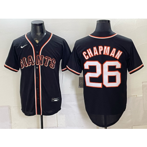 San Francisco Giants 26 Champman Black Out Men Jersey San Francisco Giants 26 Champman Black Out Men Jersey