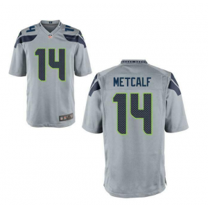 Seattle Seahawks 14 DK Metcalf Gray Youth Game Jersey Seattle Seahawks 14 DK Metcalf Gray Youth Game Jersey
