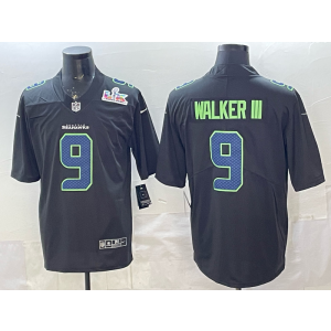 Seattle Seahawks 9 Walker III Black 2026 Super Bowl LX Vapor Limited Men Jersey