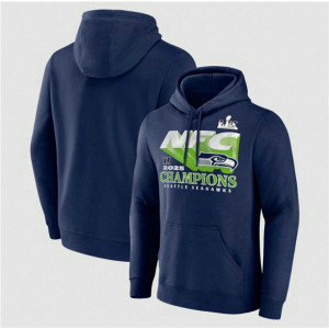 Seattle Seahawks Navy 2025 Champions Pullover Hoodie Seattle Seahawks Navy 2025 Champions Pullover Hoodie