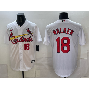 St.Louis Cardinals 18 Walker White Men Jersey