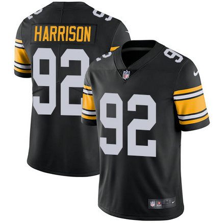 Steelers #92 James Harrison Black Alternate Men's Stitched Football Vapor Untouchable Limited Jersey Steelers #92 James Harrison Black Alternate Men's Stitched Football Vapor Untouchable Limited Jersey