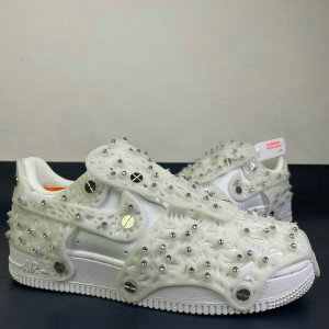 Swarovski × Nike Air Force 1 White Shoes