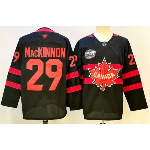 Team Canada 29 Mackinnon Black 2025 4 Nations Face-Off Premium Men Jersey