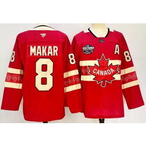 Team Canada 8 Makar Red 2025 4 Nations Face-Off Premium Men Jersey