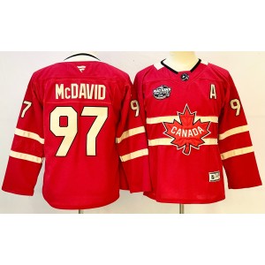 Team Canada 97 Connor McDavid Red 2025 4 Nations Face-Off Premium Youth Jersey Team Canada 97 Connor McDavid Red 2025 4 Nations Face-Off Premium Youth Jersey