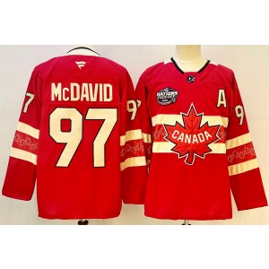 Team Canada 97 McDavid Red 2025 4 Nations Face-Off Premium Men Jersey
