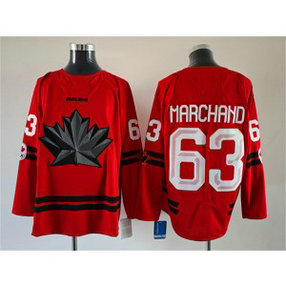 Team Canada Hockey 63 Brad Marchand Red New Men Jersey