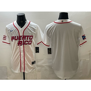 Team Puerto Rico Blank White 2026 World Cup Cool Base Men Jersey