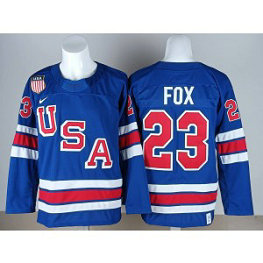 Team USA 23 Fox Blue New Men Jersey