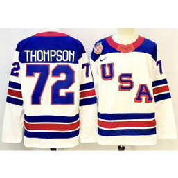 Team USA 72 Thompson White New Men Jersey