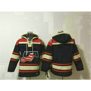 Team USA Black Ageless Must-Have Lace-Up Pullover Hoodie Team USA Black Ageless Must-Have Lace-Up Pullover Hoodie