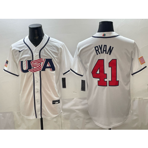 Team USA Minnesota Twins 41 Ryan White 2026 World Cup Cool Base Men Jersey