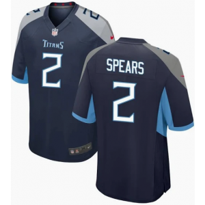 Tennessee Titans 2 Tyjae Spears Navy Vapor Limited Men Jersey