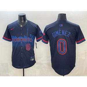 Toronto Blue Jays 0 Gimenez Black City Cool Base Men Jersey Toronto Blue Jays 0 Gimenez Black City Cool Base Men Jersey