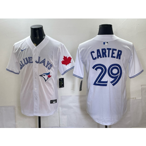 Toronto Blue Jays 29 Carter White Men Jersey