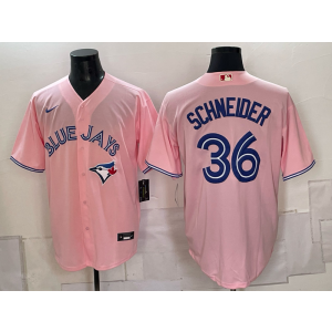 Toronto Blue Jays 36 Schneider Pink Men Jersey