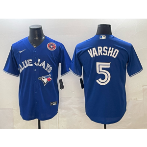Toronto Blue Jays 5 Varsho Blue Cool Base Men Jersey