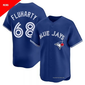 Toronto Blue Jays 68 Fluharty Blue Cool Base Men Jersey Toronto Blue Jays 68 Fluharty Blue Cool Base Men Jersey