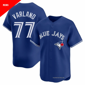 Toronto Blue Jays 77 Louis Varland Blue Cool Base Men Jersey Toronto Blue Jays 77 Louis Varland Blue Cool Base Men Jersey