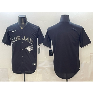 Toronto Blue Jays Blank Black Cool Base Men Jersey