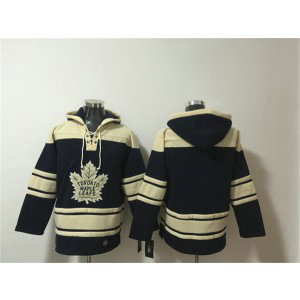 Toronto Maple Leafs Blank Black All Stitched Sweatshirt Hoodie
