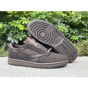 Travis Scott x Nike Air Jordan 1 Low OG Velvet Brown Shoes