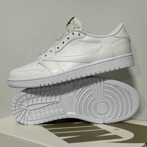 Travis Scott x Nike Air Jordan 1 Low OG White Shoes