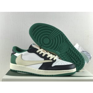 Travis Scott x Nike Air Jordan 1 White Green Shoes