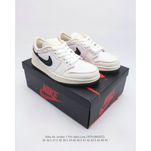 Uion LA x Air Jordan AJ1 KO Low White Shoes