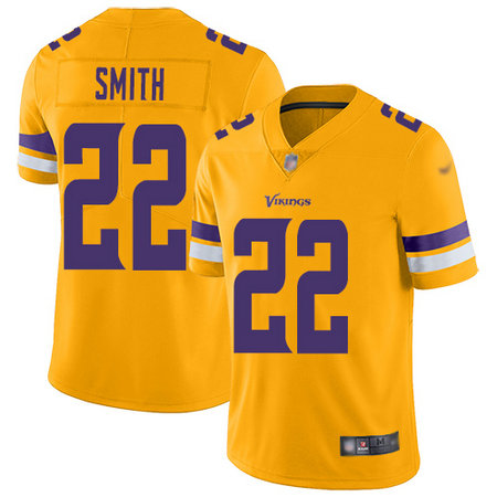 Vikings #22 Harrison Smith Gold Men's Stitched Football Limited Inverted Legend Jersey Vikings #22 Harrison Smith Gold Men's Stitched Football Limited Inverted Legend Jersey
