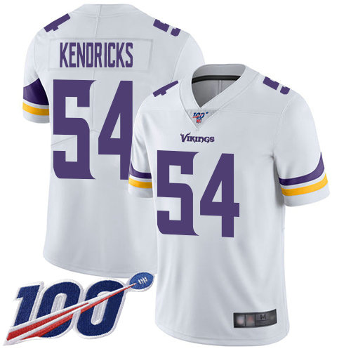 Vikings #54 Eric Kendricks White Men's Stitched Football 100th Season Vapor Limited Jersey Vikings #54 Eric Kendricks White Men's Stitched Football 100th Season Vapor Limited Jersey
