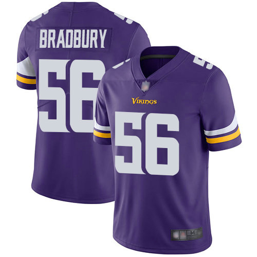 Vikings #56 Garrett Bradbury Purple Team Color Men's Stitched Football Vapor Untouchable Limited Jersey Vikings #56 Garrett Bradbury Purple Team Color Men's Stitched Football Vapor Untouchable Limited Jersey