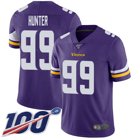 Vikings #99 Danielle Hunter Purple Team Color Men's Stitched Football 100th Season Vapor Limited Jersey Vikings #99 Danielle Hunter Purple Team Color Men's Stitched Football 100th Season Vapor Limited Jersey