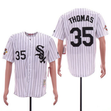 White Sox 35 Frank Thomas White 2005 World Series Cooperstown Collection Jersey White Sox 35 Frank Thomas White 2005 World Series Cooperstown Collection Jersey