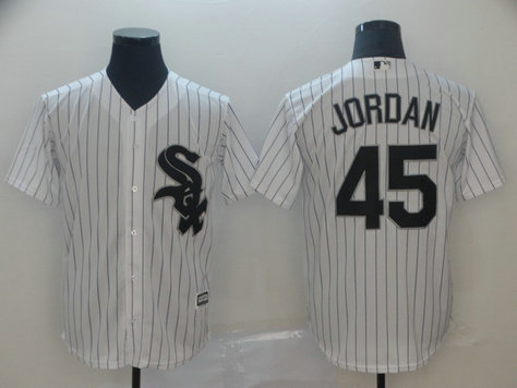 White Sox 45 Michael Jordan White Cool Base Jersey White Sox 45 Michael Jordan White Cool Base Jersey