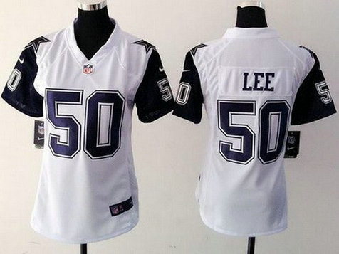Women's Dallas Cowboys #50 Sean Lee Nike White Color Rush 2015 NFL Limited Jersey Women's Dallas Cowboys #50 Sean Lee Nike White Color Rush 2015 NFL Limited Jersey
