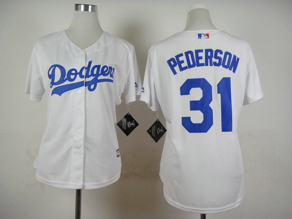 Women's Los Angeles Dodgers #31 Joc Pederson Home White 2015 MLB Cool Base Jersey Women's Los Angeles Dodgers #31 Joc Pederson Home White 2015 MLB Cool Base Jersey