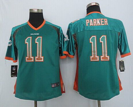 Women's Miami Dolphins #11 DeVante Parker Nike Drift Fashion Green Jersey Women's Miami Dolphins #11 DeVante Parker Nike Drift Fashion Green Jersey