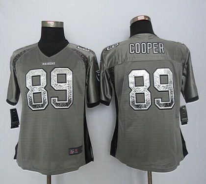 Women's Oakland Raiders #89 Amari Cooper Nike Drift Fashion Gray Jersey Women's Oakland Raiders #89 Amari Cooper Nike Drift Fashion Gray Jersey