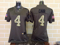 Women Oakland Raiders #4 Carr Green Salute To Service Limited Jersey Women Oakland Raiders #4 Carr Green Salute To Service Limited Jersey