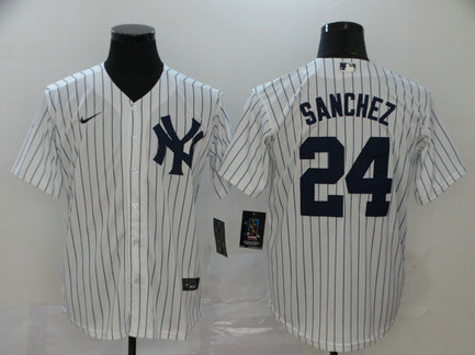 Yankees 24 Gary Sanchez White 2020 Nike Cool Base Jersey Yankees 24 Gary Sanchez White 2020 Nike Cool Base Jersey