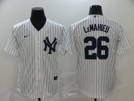 Yankees 26 DJ LeMahieu White 2020 Nike Cool Base Jersey Yankees 26 DJ LeMahieu White 2020 Nike Cool Base Jersey
