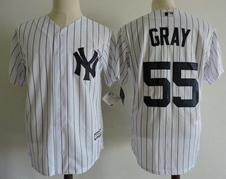 Yankees 55 Sonny Gray White Cool Base Jersey Yankees 55 Sonny Gray White Cool Base Jersey