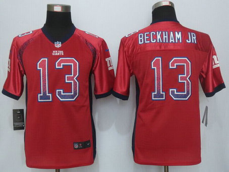 Youth New York Giants #13 Odell Beckham Jr Red Drift Fashion NFL Nike Jersey Youth New York Giants #13 Odell Beckham Jr Red Drift Fashion NFL Nike Jersey
